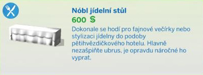 Jídelní stoly