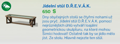 Jídelní stoly