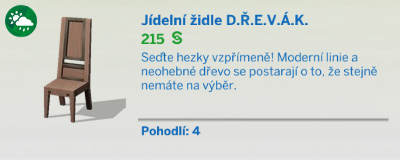Jídelní židle