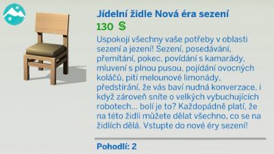 Jídelní židle