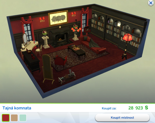 Připravené místnosti