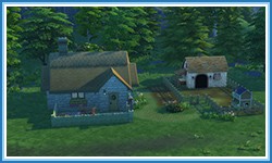 Zdoběnina ukrytá chaloupka